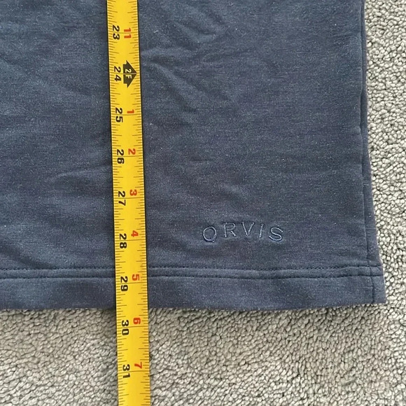 Orvis Men’s Long Sleeve Lounge Shirt M Heathered Blue Outdoor Base-layer Crew - Picture 6 of 8